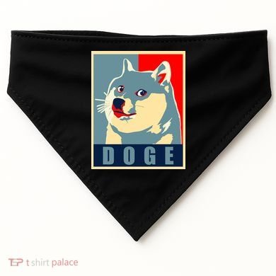 In Dogecoin We Trust Doge Crypto USA-Made Doggie Bandana