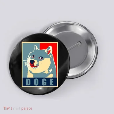 In Dogecoin We Trust Doge Crypto Button