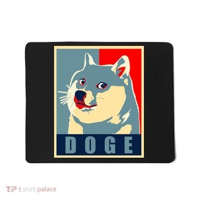 In Dogecoin We Trust Doge Crypto Mousepad
