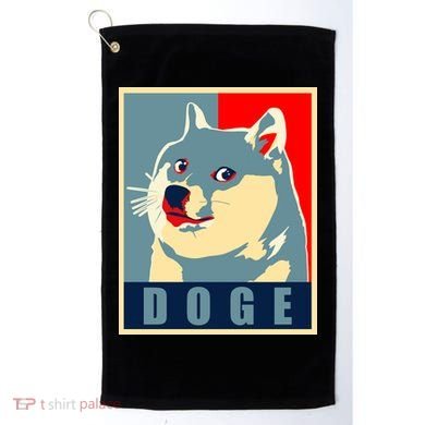 In Dogecoin We Trust Doge Crypto Golf Towel