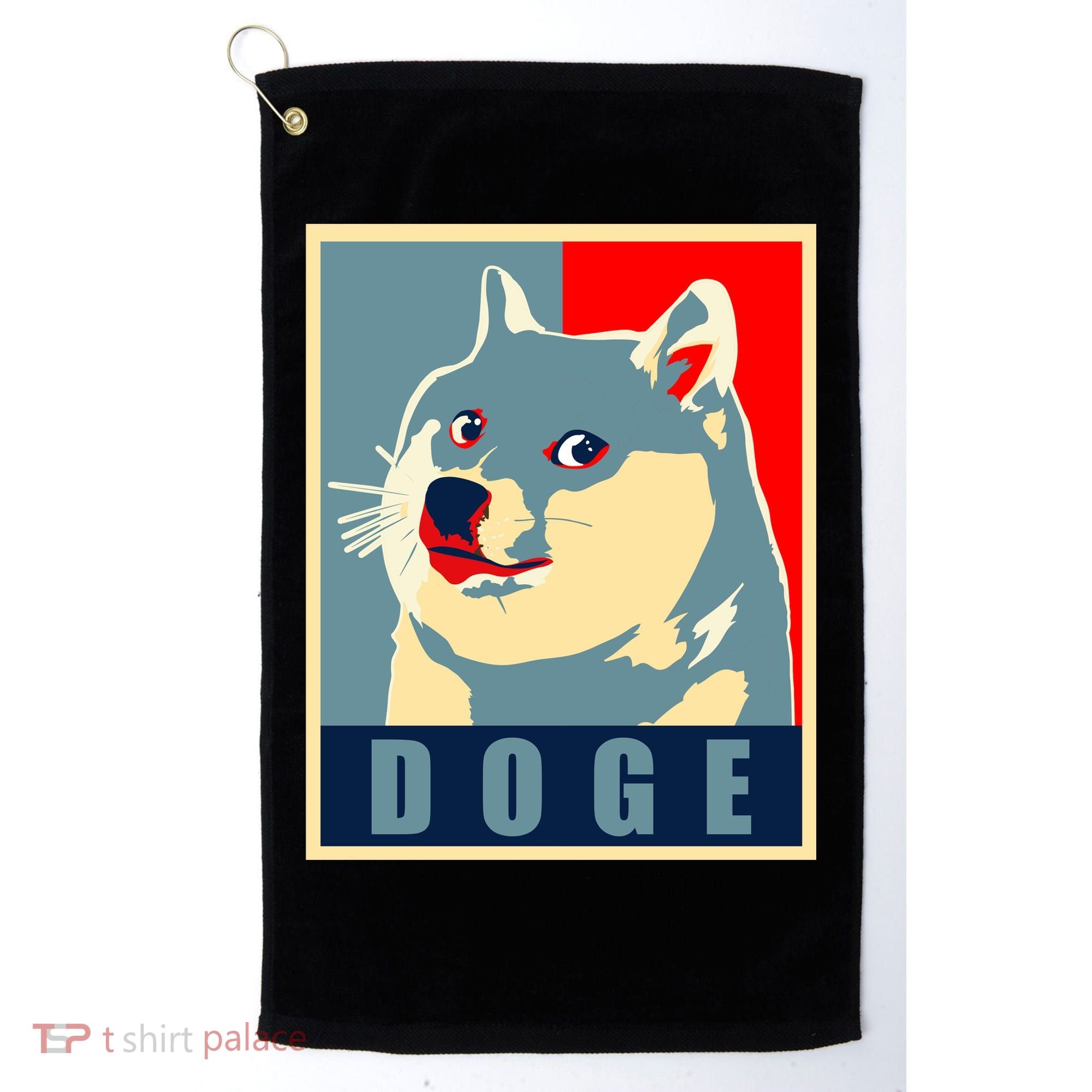 In Dogecoin We Trust Doge Crypto Golf Towel
