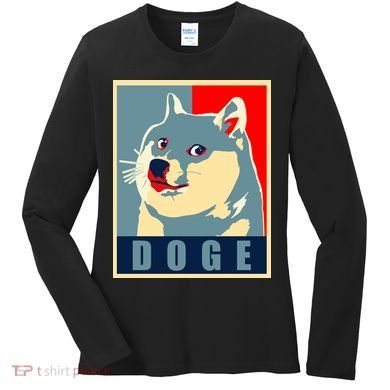 In Dogecoin We Trust Doge Crypto Women's Long Sleeve Shirt