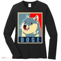In Dogecoin We Trust Doge Crypto Women's Long Sleeve Shirt thumb 0