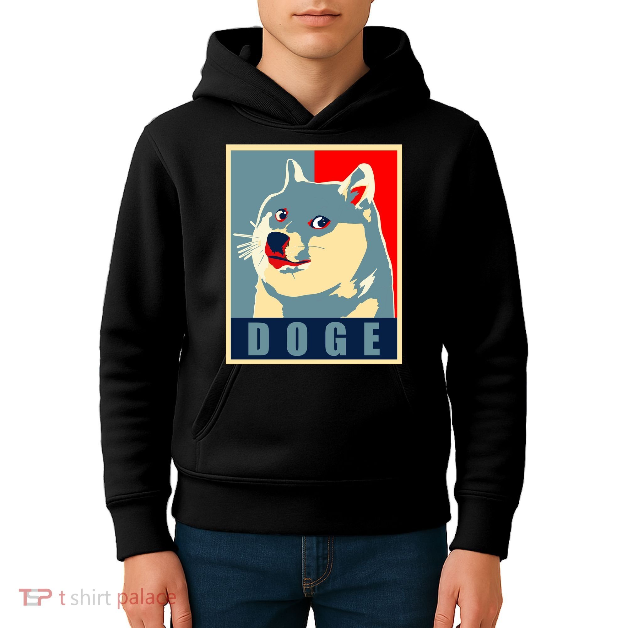 In Dogecoin We Trust Doge Crypto Kids Hoodie
