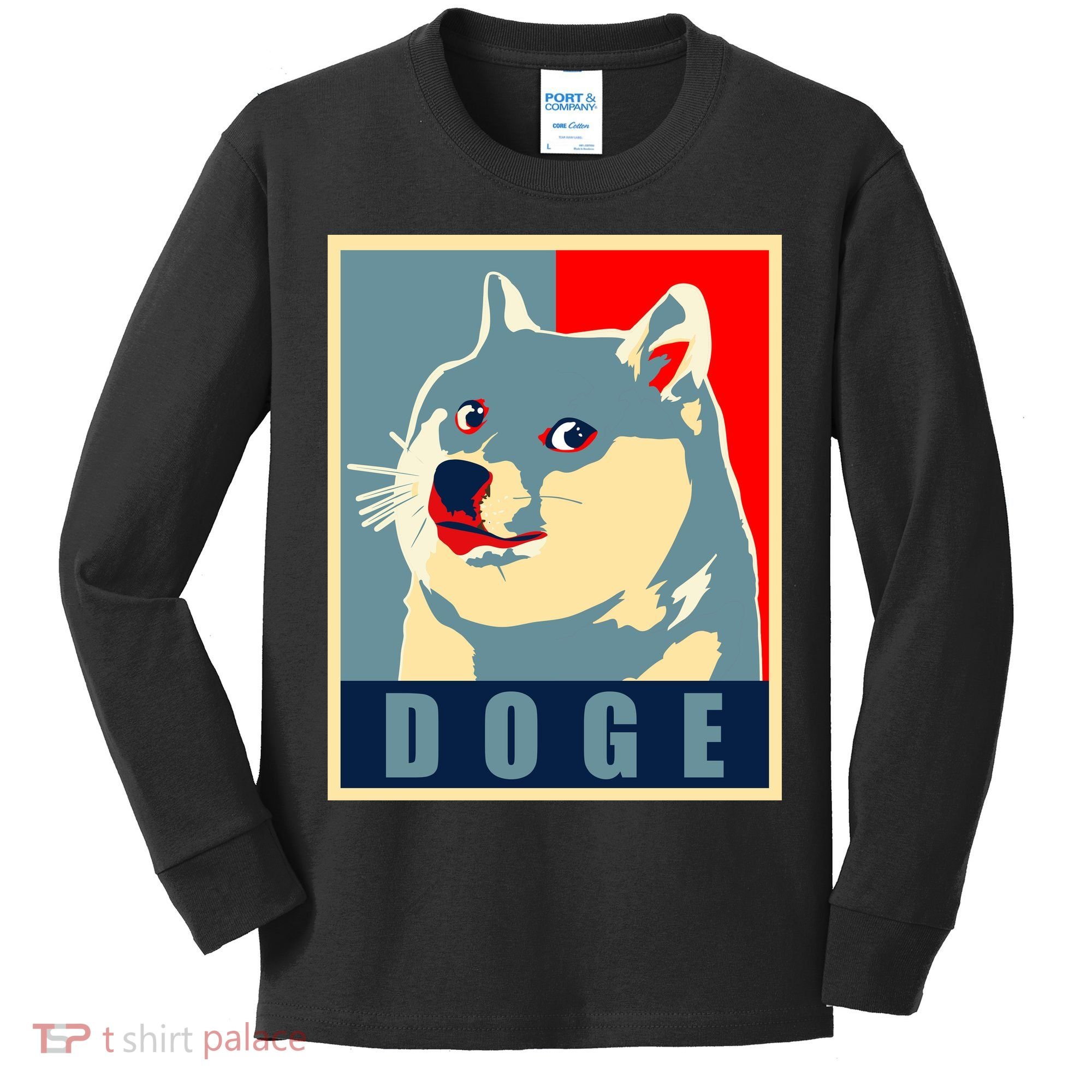In Dogecoin We Trust Doge Crypto Kids Long Sleeve Shirt