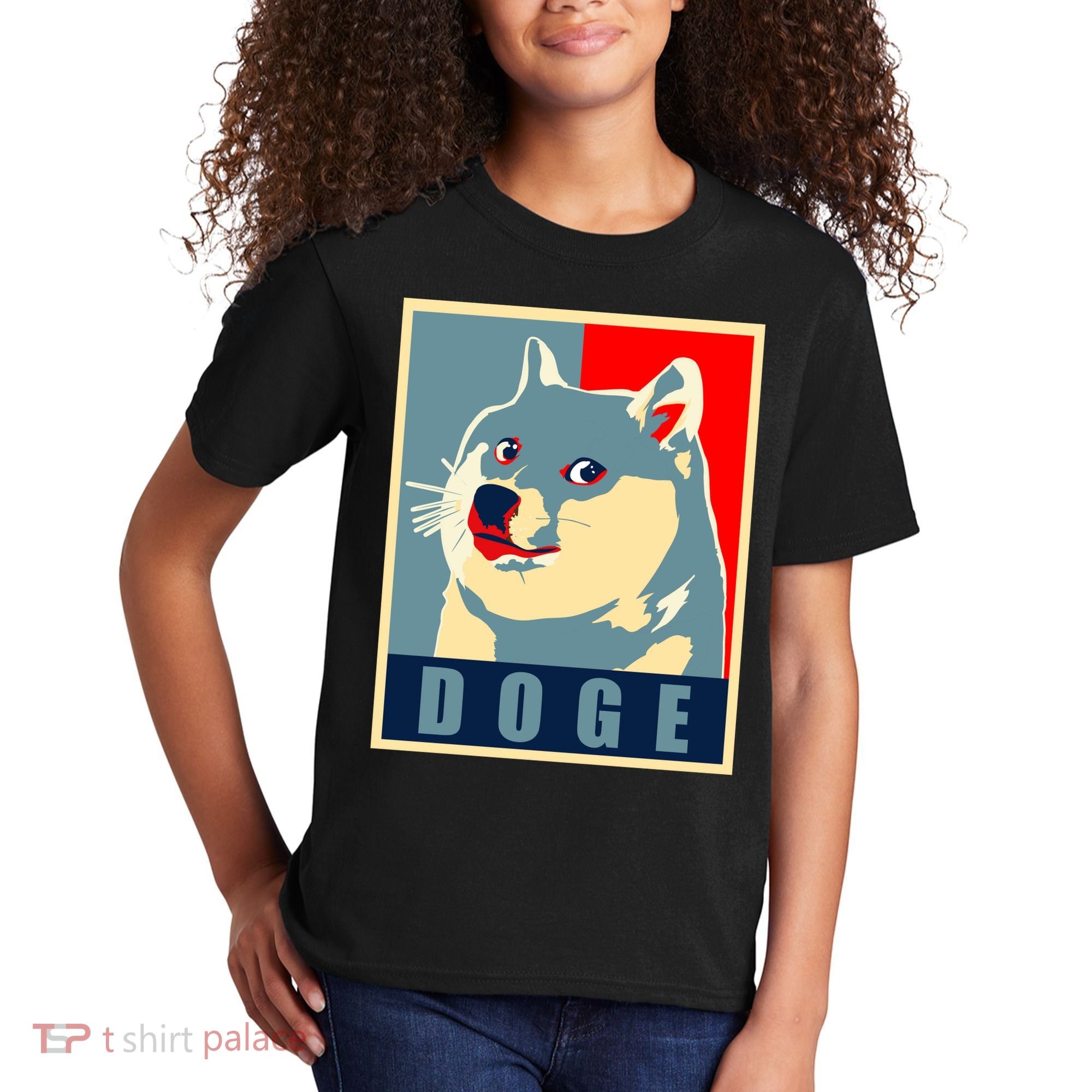 In Dogecoin We Trust Doge Crypto Kids T-Shirt