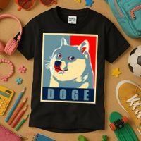 In Dogecoin We Trust Doge Crypto Kids T-Shirt thumb 3