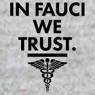 In Dr Fauci We Trust The Baniff Cuffed Pom Beanie