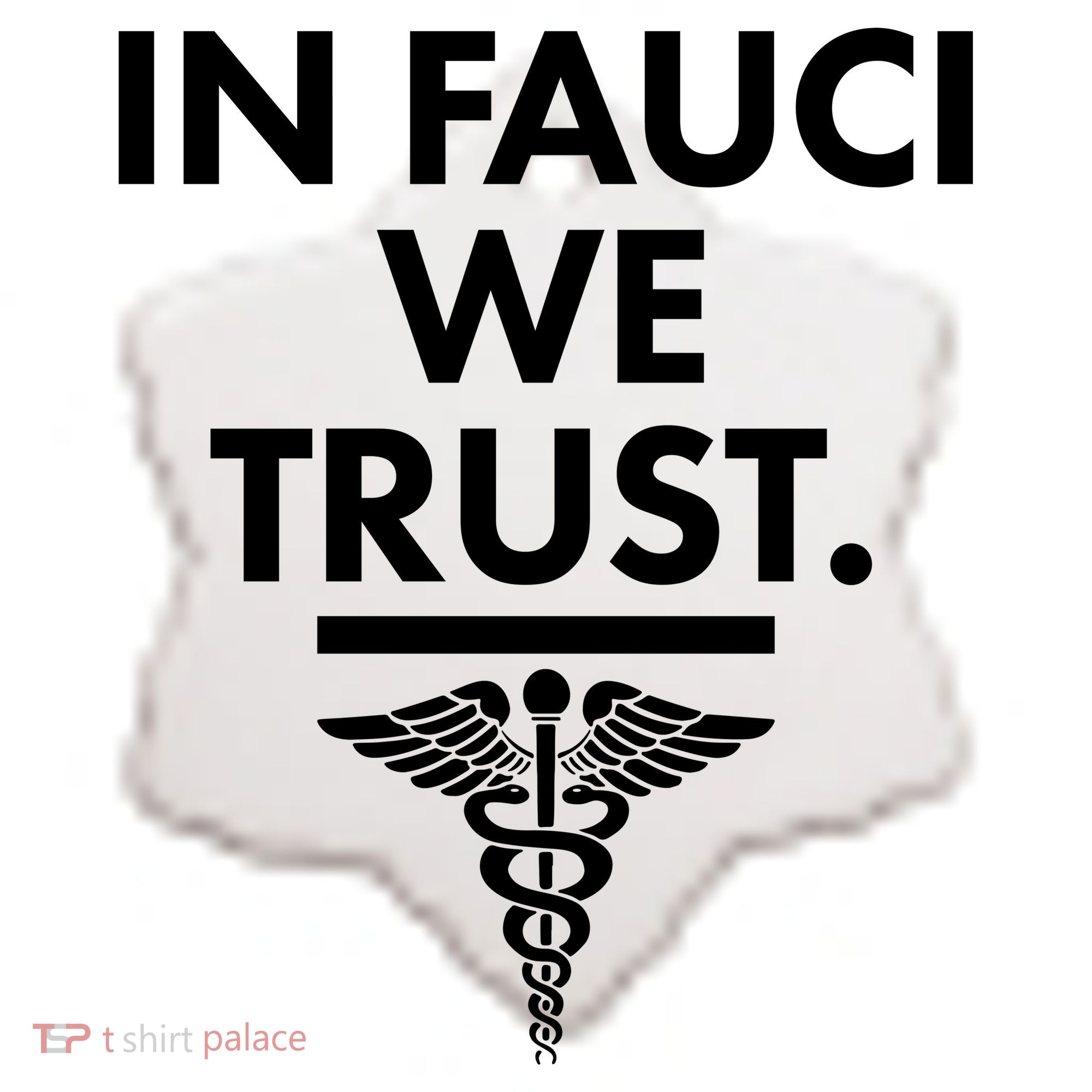 In Dr Fauci We Trust Ceramic Ornament