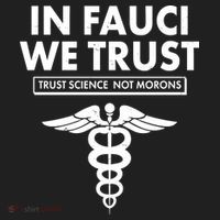 In Fauci We Trust -Trust Science Not Morons  Golf Towel thumb 3