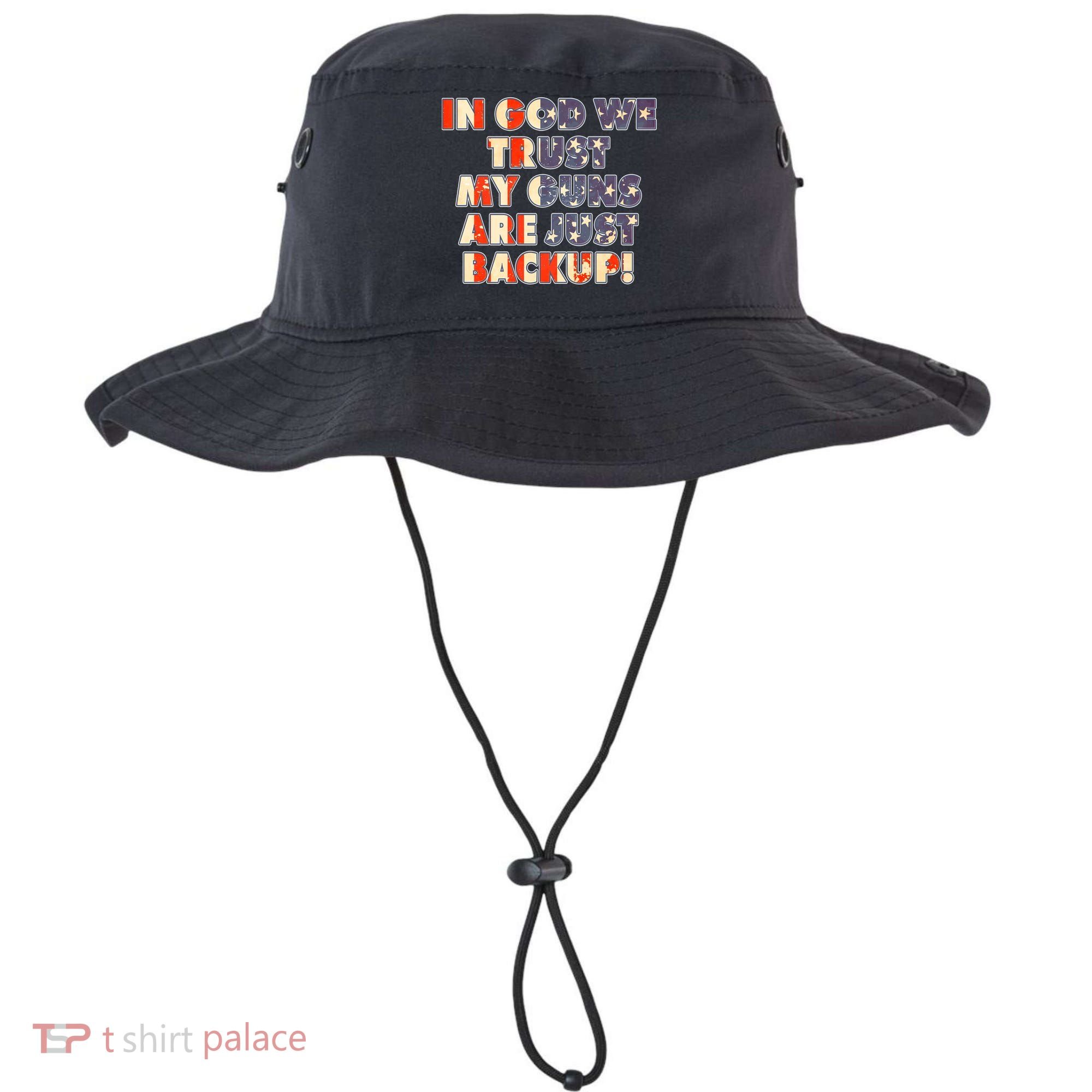 In God We Trust My Guns Are Just Backup Bucket Hat