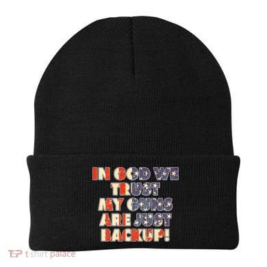 In God We Trust My Guns Are Just Backup Beanie