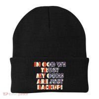 In God We Trust My Guns Are Just Backup Beanie thumb 0