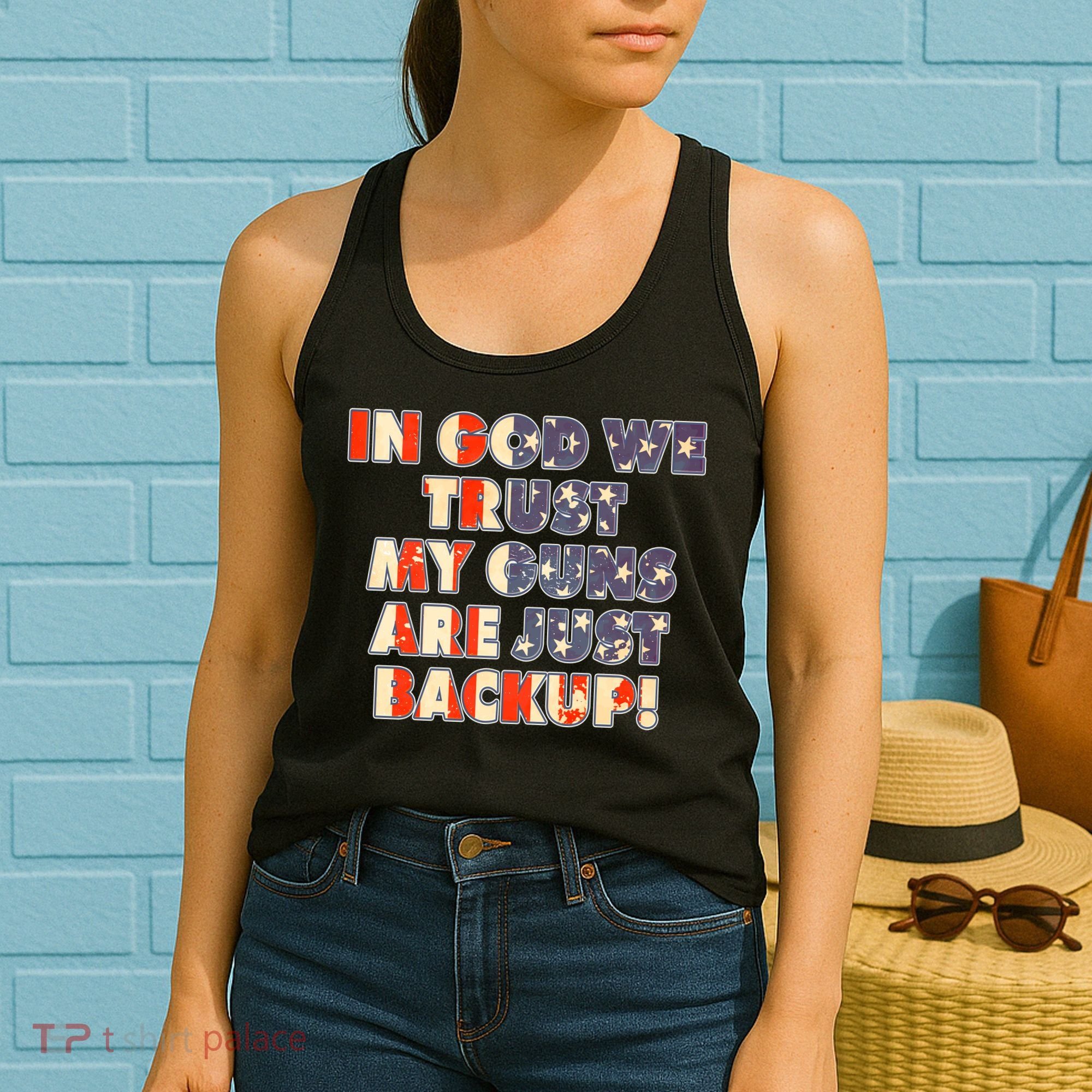 In God We Trust My Guns Are Just Backup Women's Tank Top