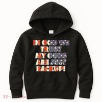 In God We Trust My Guns Are Just Backup Kids Hoodie thumb 0