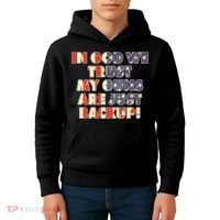 In God We Trust My Guns Are Just Backup Kids Hoodie thumb 4