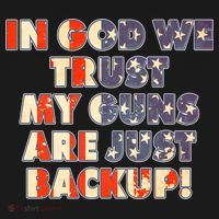 In God We Trust My Guns Are Just Backup Tote Bag thumb 4
