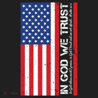 In God We Trust Psalm 56:4 US Flag Women's Sweatshirt thumb 2