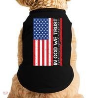 In God We Trust Psalm 56:4 US Flag Doggie Tank thumb 0