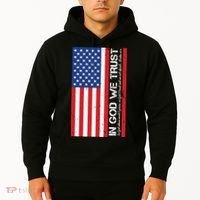In God We Trust Psalm 56:4 US Flag Hoodie thumb 2