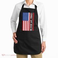 In God We Trust Psalm 56:4 US Flag Apron thumb 2
