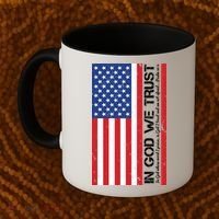 In God We Trust Psalm 56:4 US Flag Coffee Mug thumb 2