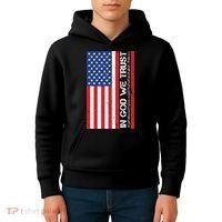 In God We Trust Psalm 56:4 US Flag Kids Hoodie thumb 4