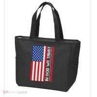 In God We Trust Psalm 56:4 US Flag Tote Bag thumb 3