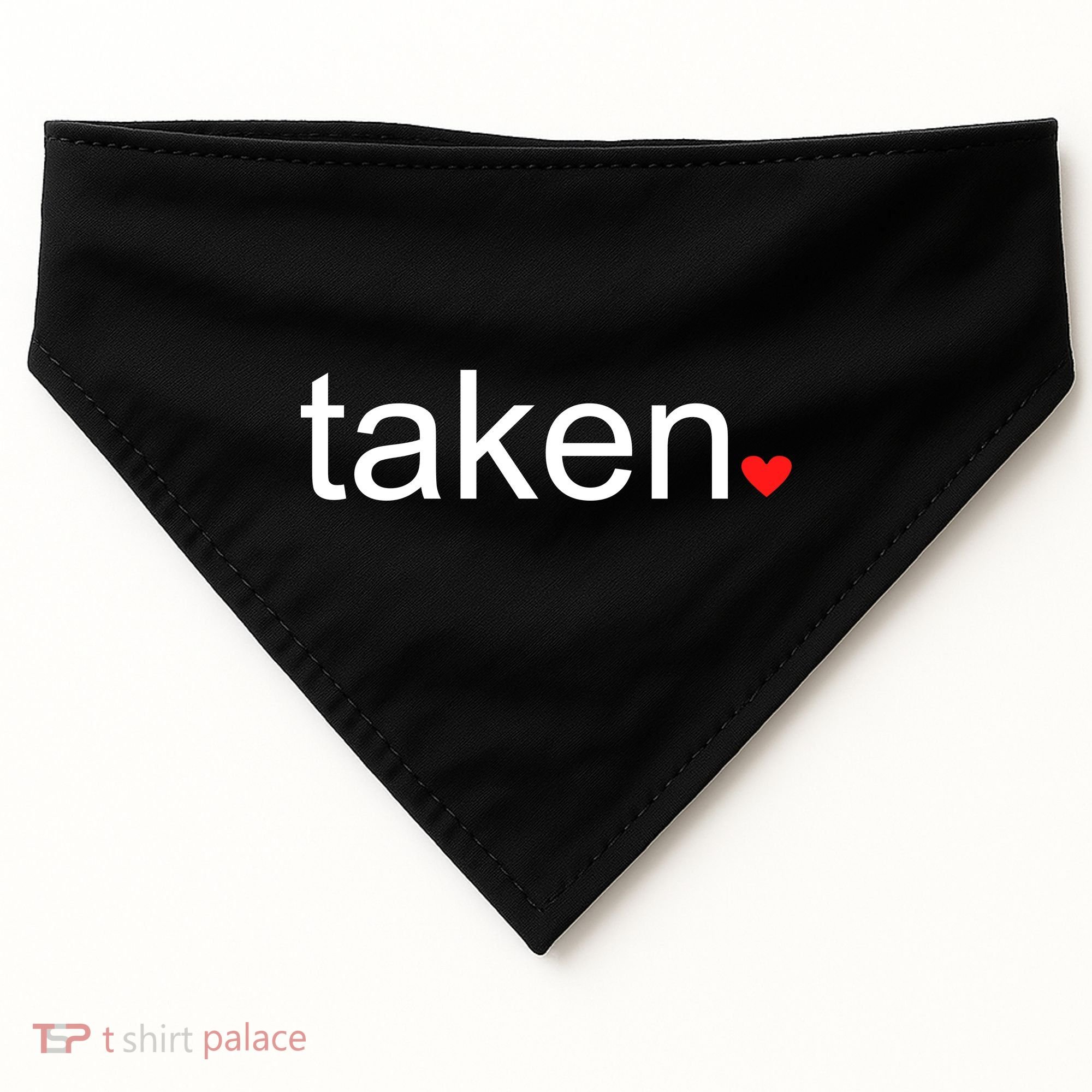 In Love and Taken Great For Valentines Day USA-Made Doggie Bandana