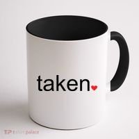 In Love and Taken Great For Valentines Day Coffee Mug thumb 1