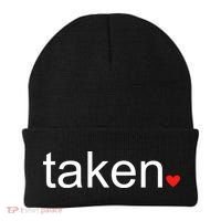 In Love and Taken Great For Valentines Day Beanie thumb 0