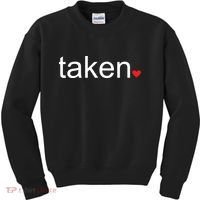 In Love and Taken Great For Valentines Day Kids Sweatshirt thumb 0