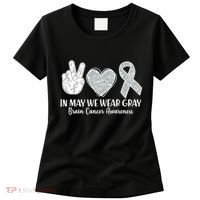 In May We Wear Gray Brain Cancer Awareness Women's T-Shirt thumb 0