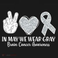 In May We Wear Gray Brain Cancer Awareness Kids Long Sleeve Shirt thumb 2