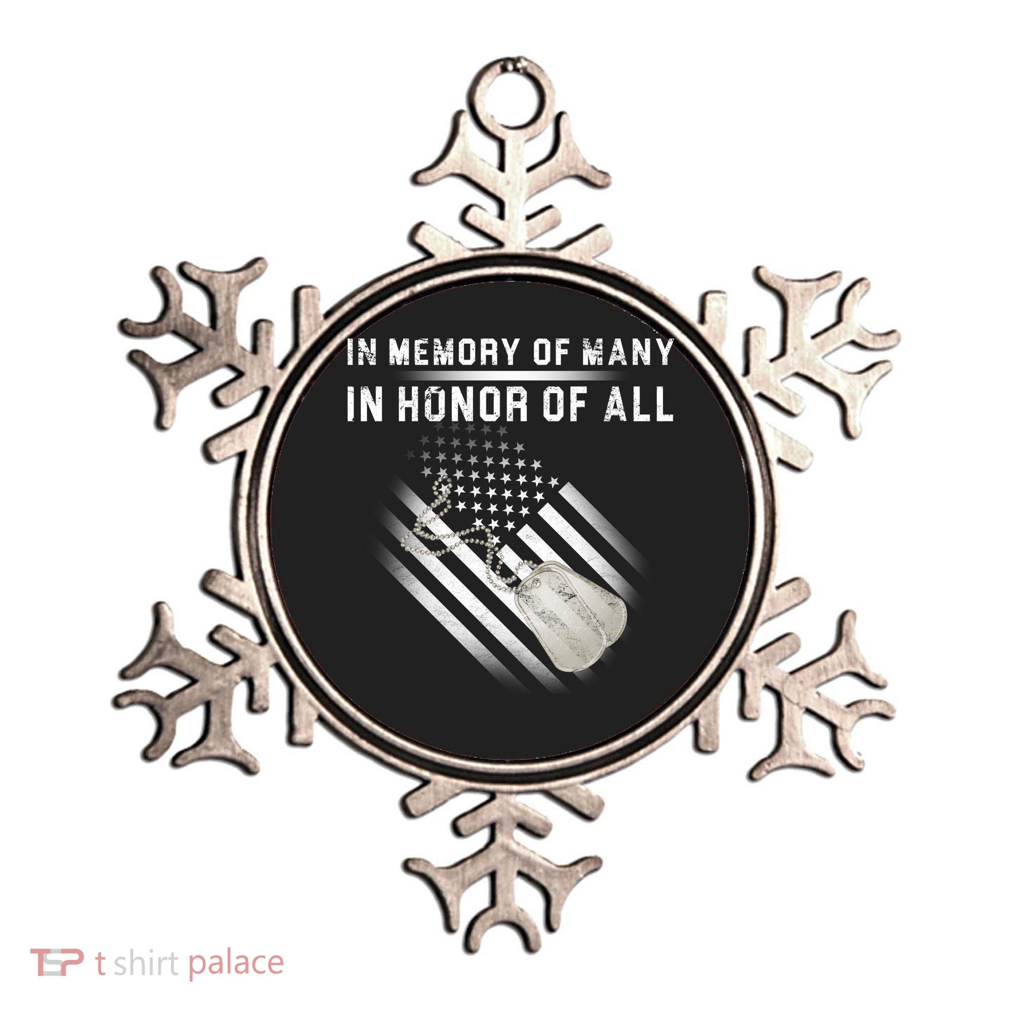 In Memory Of Many In Honor Of All Ornament