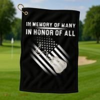 In Memory Of Many In Honor Of All Golf Towel thumb 1