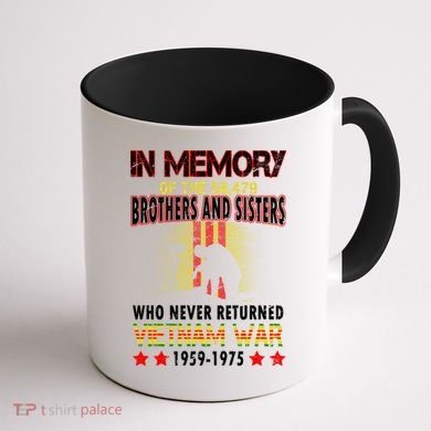 In Memory Of Vietnam Brothers And Sisters Coffee Mug back