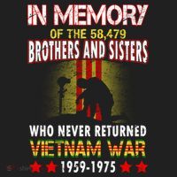 In Memory Of Vietnam Brothers And Sisters Beanie thumb 2