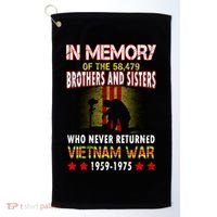 In Memory Of Vietnam Brothers And Sisters Golf Towel thumb 0