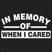 In Memory of When I Cared Golf Towel thumb 3