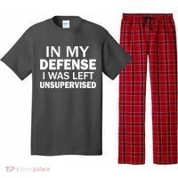 In My Defense I Was Left Unsupervised Pajama Set thumb 0
