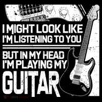 In My Head I'm Playing My Guitar Backpack thumb 2