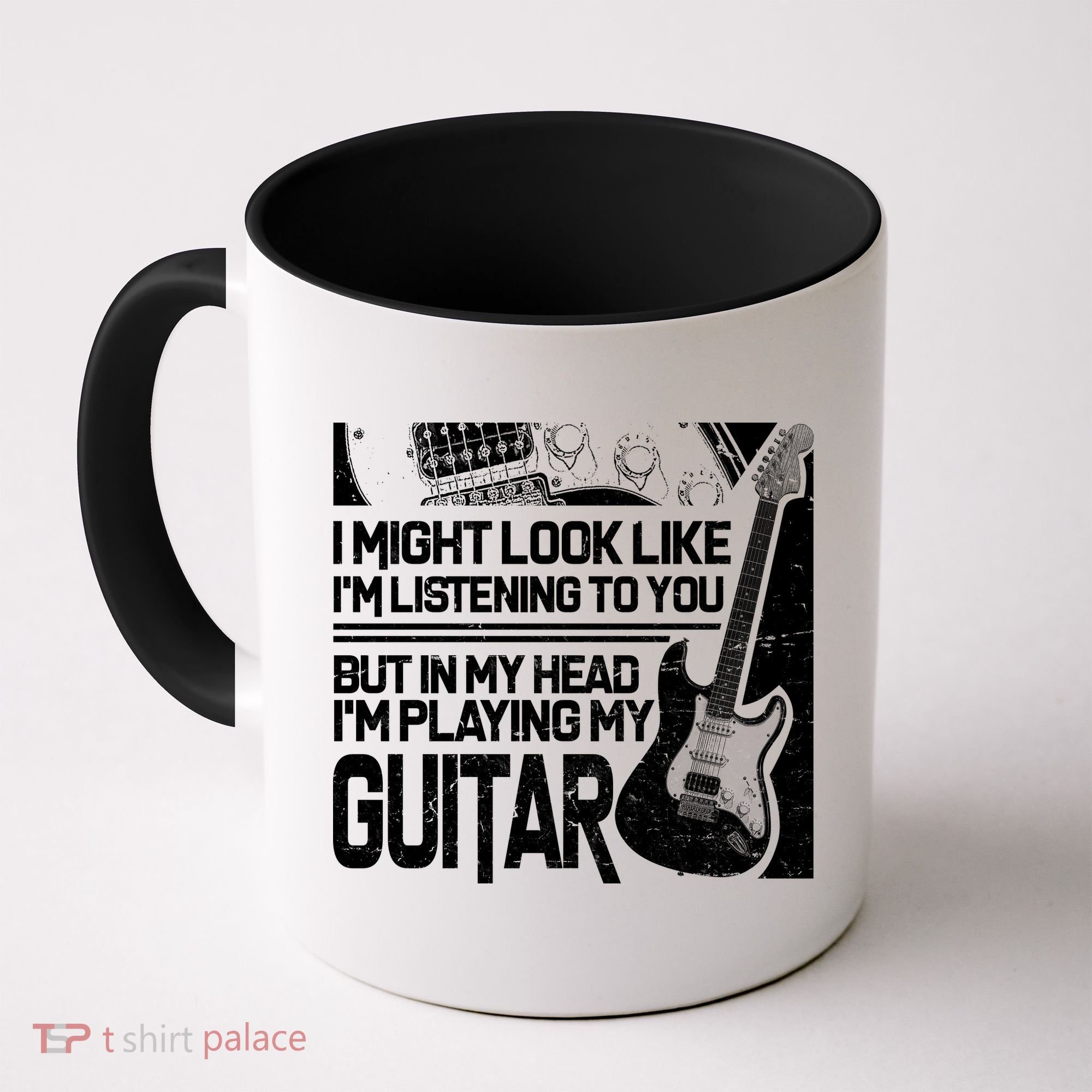 In My Head I'm Playing My Guitar Coffee Mug