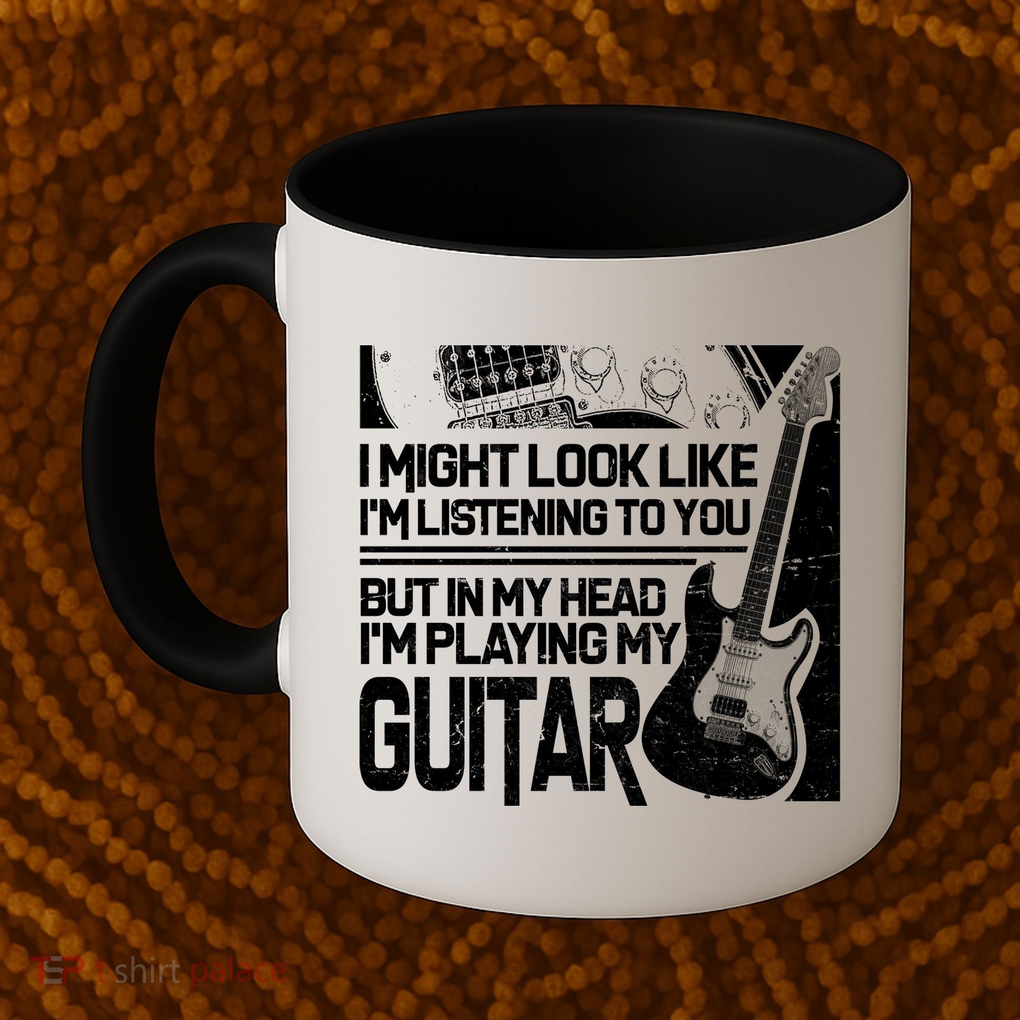 In My Head I'm Playing My Guitar Coffee Mug