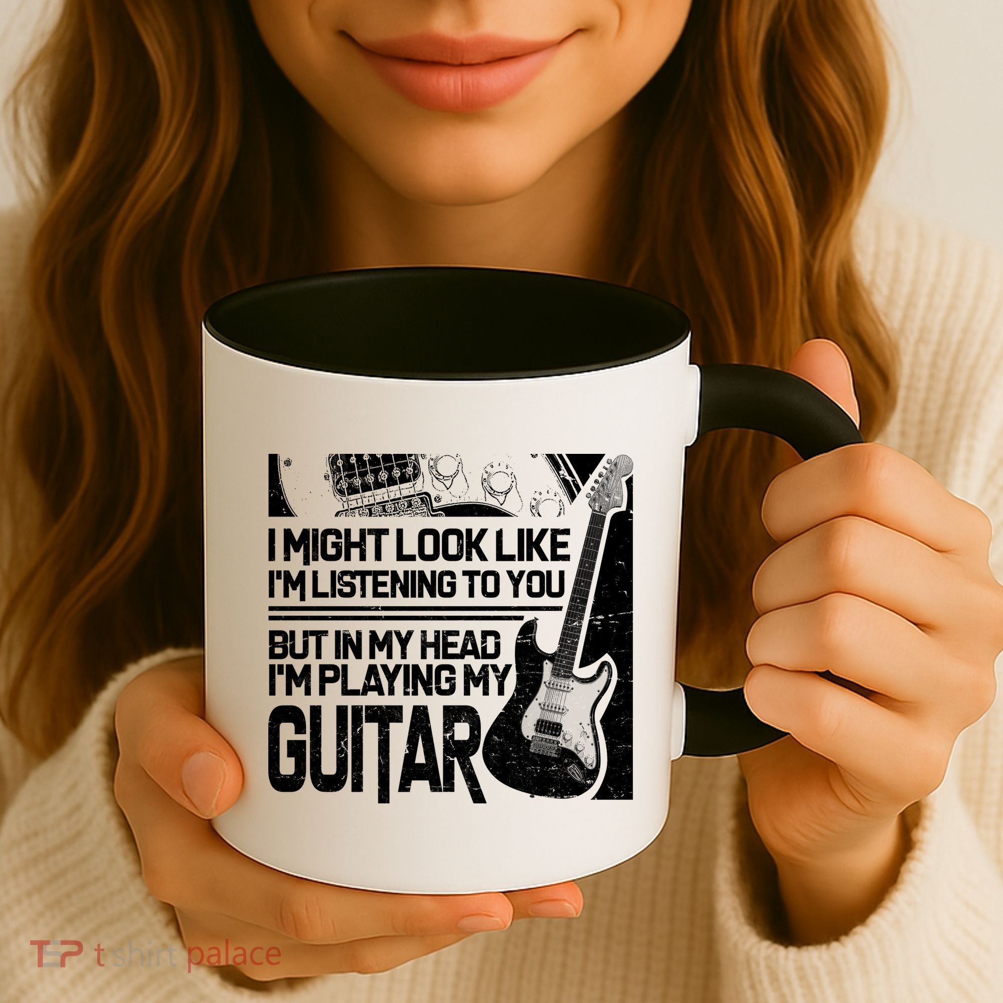 In My Head I'm Playing My Guitar Coffee Mug