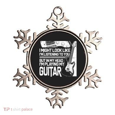 In My Head I'm Playing My Guitar Ornament
