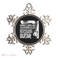 In My Head I'm Playing My Guitar Ornament thumb 0