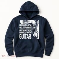 In My Head I'm Playing My Guitar Hoodie thumb 0