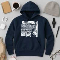 In My Head I'm Playing My Guitar Hoodie thumb 3