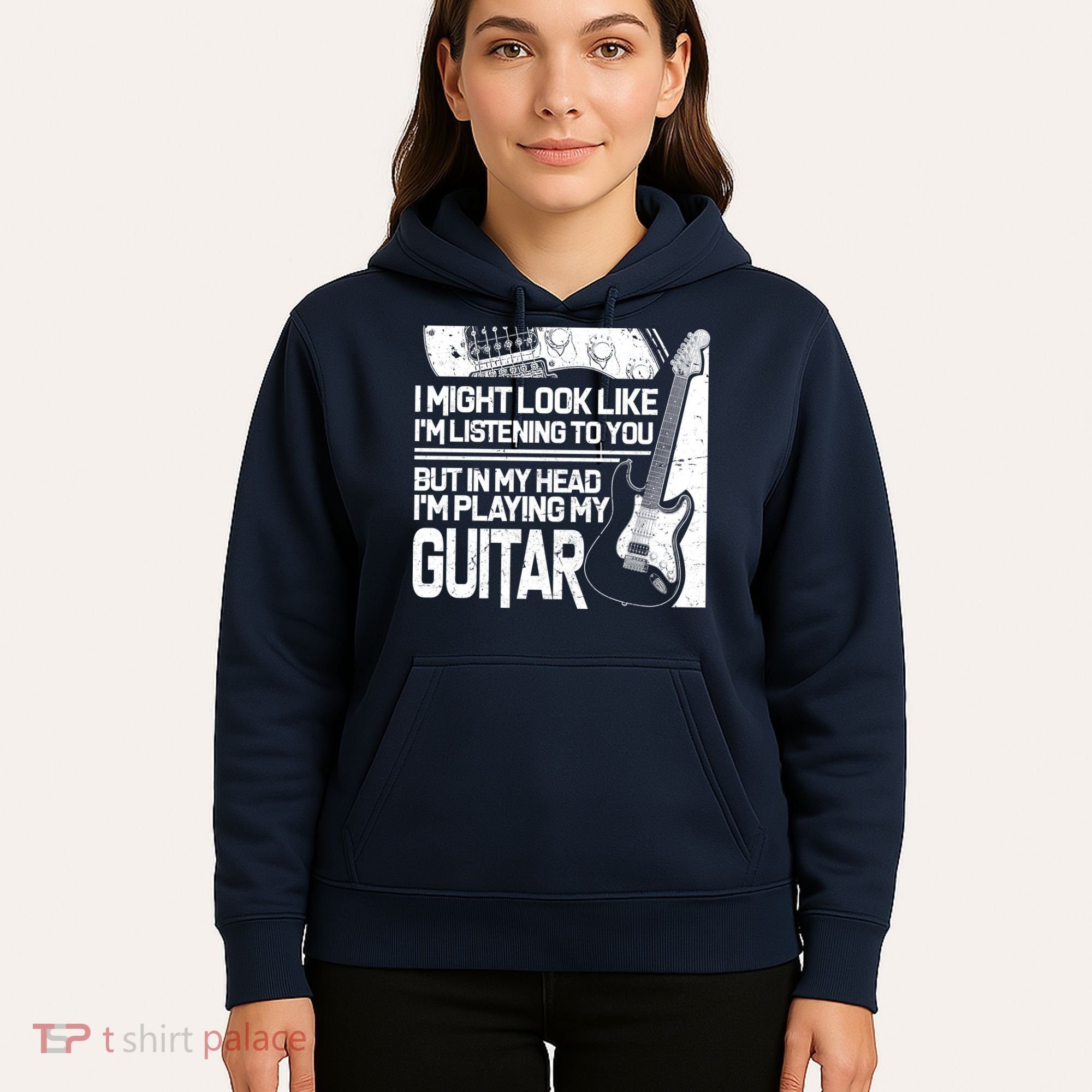 In My Head I'm Playing My Guitar Hoodie